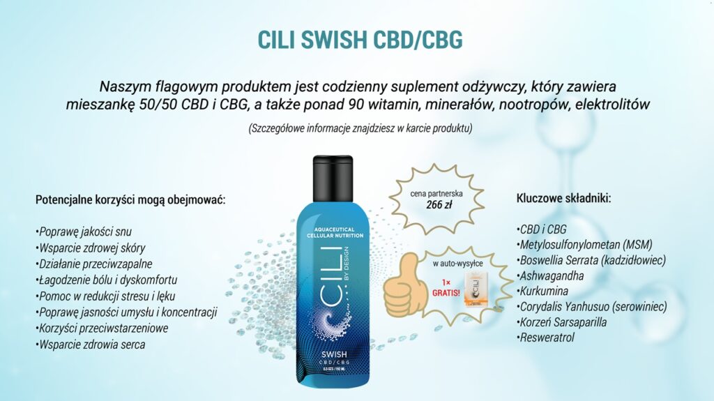 CILI by Design flagowy produkt swish cbd cbg