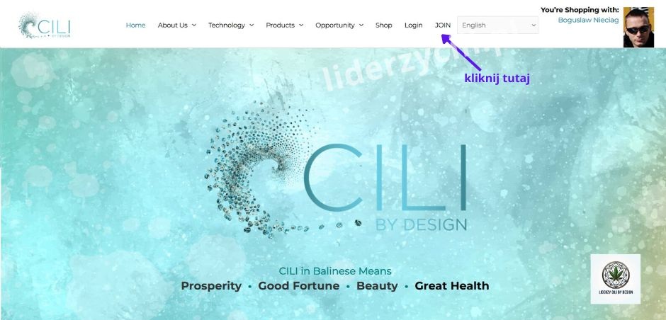 jak założyć konto w CILI by Design