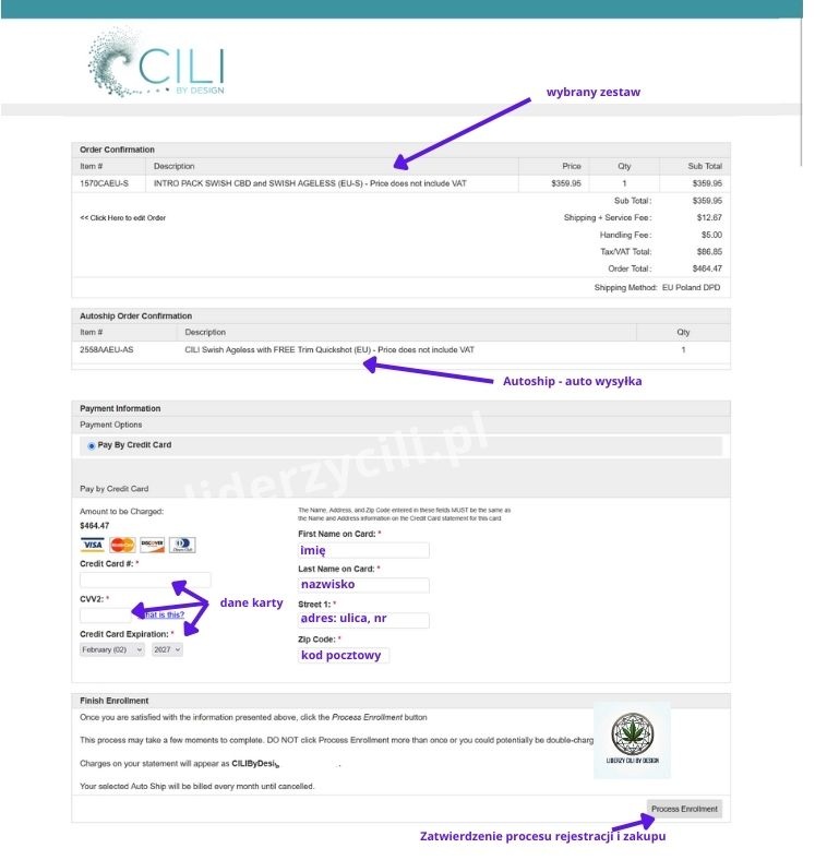 jak zarejestrować się do CILI by desing